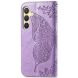 Чехол UniCase Butterfly Pattern для Samsung Galaxy S24 Plus - Light Purple. Фото 4 из 5