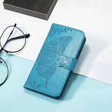 Чехол UniCase Butterfly Pattern для Samsung Galaxy A54 (A546) - Blue