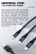 Кабель Hoco U104 Ultra USB to Lightning+MicroUSB+Type-C (66W, 1.2m) - Black. Фото 8 из 18