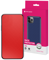 Наклейка на заднюю панель RockSpace Carbon Fiber Series для Samsung Galaxy S20 Plus (G985) - Red