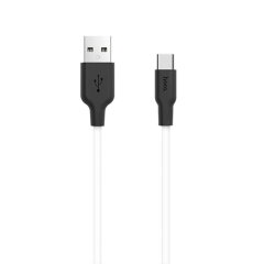 Кабель Hoco X21 Silicone USB to Type-C (1m) - Black / White