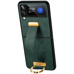 Захисний чохол SULADA Fashion Series для Samsung Galaxy Flip 4 - Midnight Green