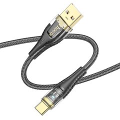 Кабель Hoco U121 USB to Type-C (3A, 1.2m) - Black