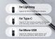 Кабель Hoco U104 Ultra USB to Lightning+MicroUSB+Type-C (66W, 1.2m) - Black. Фото 9 из 18