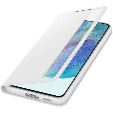Чехол-книжка Clear View Cover для Samsung Galaxy S21 FE (G990) EF-ZG990CWEGRU - White