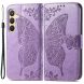 Чехол UniCase Butterfly Pattern для Samsung Galaxy S24 Plus - Light Purple. Фото 1 из 5