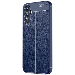 Захисний чохол Deexe Leather Cover для Samsung Galaxy A15 (A155) - Blue