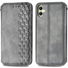 Чохол Deexe Rhombus Wallet для Samsung Galaxy A05 (A055) - Grey