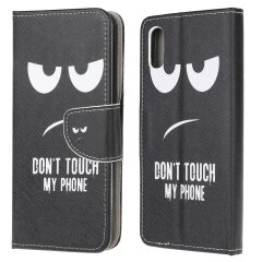 Чехол-книжка Deexe Color Wallet для Samsung Galaxy A02 (A022) - Don't Touch My Cell Phone