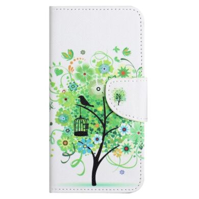 Чехол-книжка Deexe Color Wallet для Samsung Galaxy A04e (A042) - Green Tree