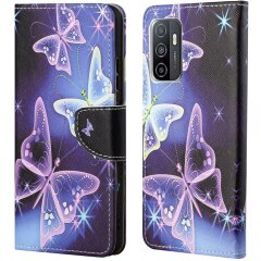 Чохол-книжка Deexe Color Wallet для Samsung Galaxy A33 - Sparkling Butterflies