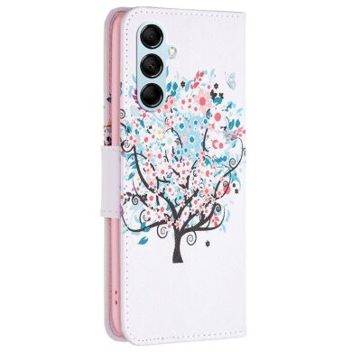 Чехол-книжка Deexe Color Wallet для Samsung Galaxy M14 (M146) - Flower Tree
