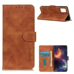 Чехол-книжка KHAZNEH Retro Wallet для Samsung Galaxy A02s (A025) - Brown