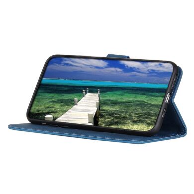 Чехол-книжка KHAZNEH Retro Wallet для Samsung Galaxy S24 Plus - Blue
