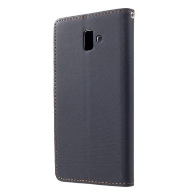 Чехол-книжка ROAR KOREA Cloth Texture для Samsung Galaxy J6+ (J610) - Black