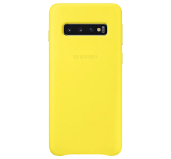 Чохол Leather Cover для Samsung Galaxy S10 (G973) EF-VG973LYEGRU - Yellow