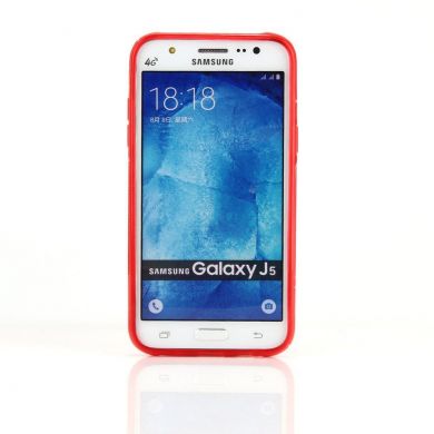 Силиконовая накладка Deexe S Line для Samsung Galaxy J5 (J500) - Red