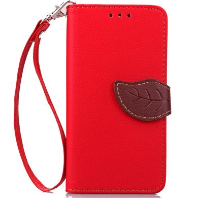 Чехол Deexe Leaf Buckle для Samsung Galaxy J7 (J700) / J7 Neo (J701) - Red