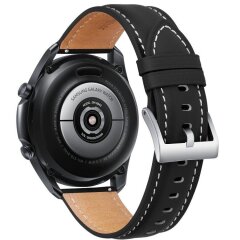 Кожаный ремешок Deexe Genuine Leather для часов с шириной крепления 20мм - Black