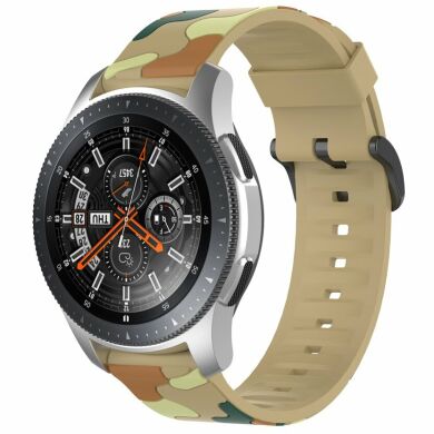 Ремешок Deexe Army Style для Samsung Galaxy Watch 3 (45mm) - Khaki