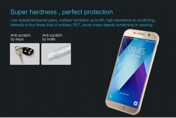 Защитное стекло NILLKIN Amazing H для Samsung Galaxy A3 2017 (A320)