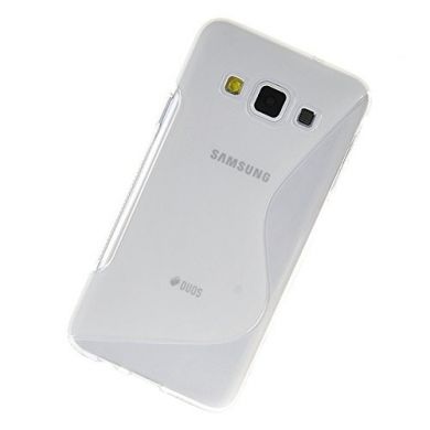 Силиконовая накладка Deexe S Line для Samsung Galaxy A3 (A300) - Transparent
