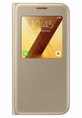 Чохол-книжка S View Standing Cover для Samsung Galaxy A5 2017 (A520) EF-CA520PFEGRU - Gold