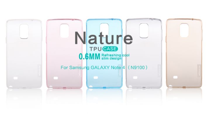 Силиконовая накладка NILLKIN Nature TPU для Samsung Galaxy Note 4 (N910) - White