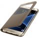 Чехол S View Cover для Samsung Galaxy S7 edge (G935) EF-CG935PFEGRU - Gold. Фото 1 из 7
