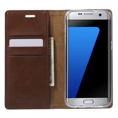 Чохол MERCURY Classic Flip для Samsung Galaxy S7 edge (G935), Коричневий