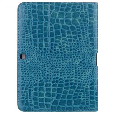 Чехол Deexe Crocodile Style для Samsung Galaxy Tab 4 10.1 (T530/531) - Turquoise