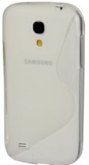 Силиконовая накладка Deexe S Line для Samsung Galaxy S4 mini (i9190/9192) - Transparent