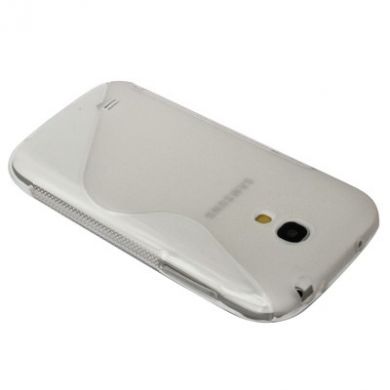 Силиконовая накладка Deexe S Line для Samsung Galaxy S4 mini (i9190/9192) - Transparent