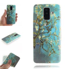 Силиконовый (TPU) чехол Deexe Life Style для Samsung Galaxy A6+ 2018 (A605) - Almond Tree in Blossom
