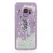 Силиконовый (TPU) чехол Deexe Liquid Glitter для Samsung Galaxy S9 (G960) - Feather Pattern B. Фото 1 из 4