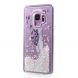 Силиконовый (TPU) чехол Deexe Liquid Glitter для Samsung Galaxy S9 (G960) - Feather Pattern B. Фото 2 из 4
