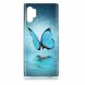 Силиконовый (TPU) чехол Deexe LumiCase для Samsung Galaxy Note 10+ (N975) - Blue Butterfly. Фото 1 из 6