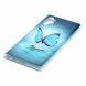 Силиконовый (TPU) чехол Deexe LumiCase для Samsung Galaxy Note 10+ (N975) - Blue Butterfly. Фото 3 из 6