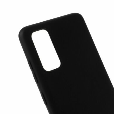 Силиконовый (TPU) чехол Deexe Matte Case для Samsung Galaxy S20 (G980) - Black