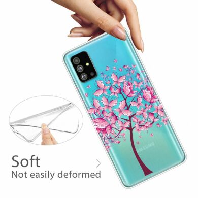Силиконовый (TPU) чехол Deexe Pretty Glossy для Samsung Galaxy S20 Plus (G985) - Flowered Tree