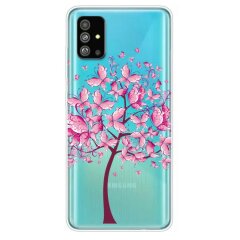 Силиконовый (TPU) чехол Deexe Pretty Glossy для Samsung Galaxy S20 Plus (G985) - Flowered Tree