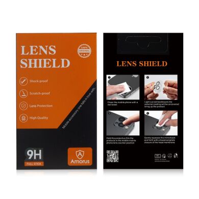 Защитное стекло на камеру AMORUS Lens Protector для Samsung Galaxy S23 Plus - Transparent