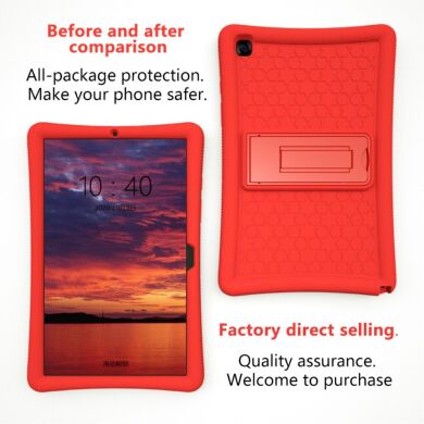 Защитный чехол Deexe Defender Stand для Samsung Galaxy Tab A7 10.4 (2020) - Red