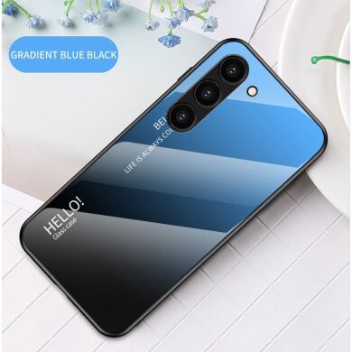 Защитный чехол Deexe Gradient Color для Samsung Galaxy S23 Plus - Black / Blue