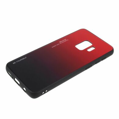Защитный чехол Deexe Gradient Color для Samsung Galaxy S9 (G960) - Red / Black