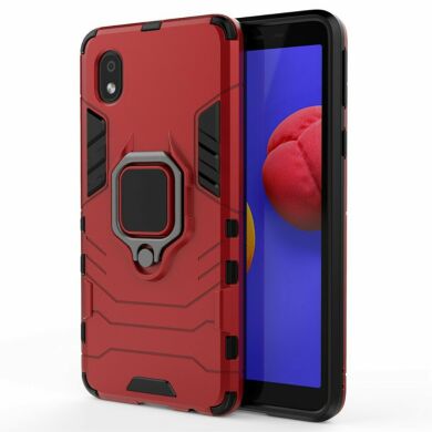 Защитный чехол Deexe Hybrid Case для Samsung Galaxy A01 Core (A013) - Red