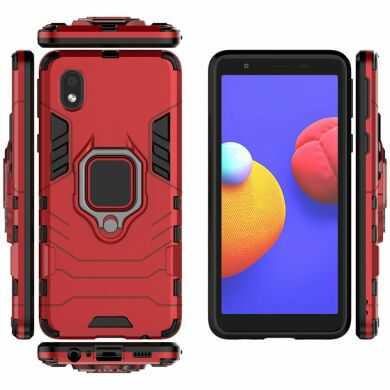 Защитный чехол Deexe Hybrid Case для Samsung Galaxy A01 Core (A013) - Red
