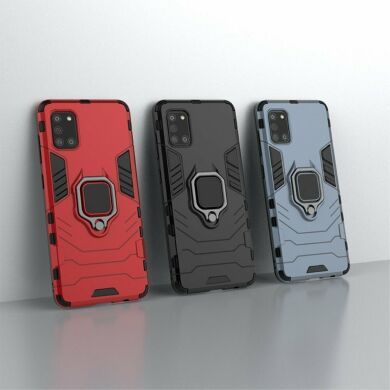 Защитный чехол Deexe Hybrid Case для Samsung Galaxy A31 (A315) - Red