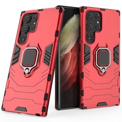 Захисний чохол Deexe Hybrid Case для Samsung Galaxy S23 Ultra - Red