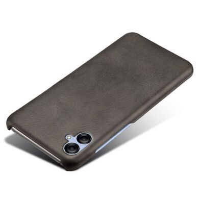 Защитный чехол Deexe Leather Back Cover для Samsung Galaxy A05 (A055) - Black